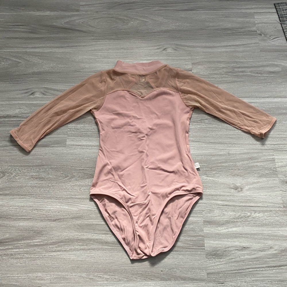 Class-In Pink Mesh Leotard
